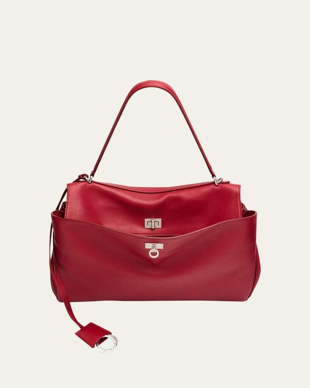 Rodeo Medium Leather Top-Handle Bag